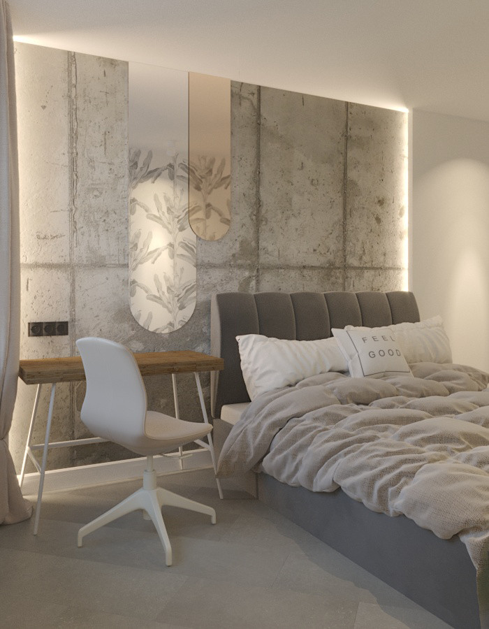 Квартира с бетонными стенами