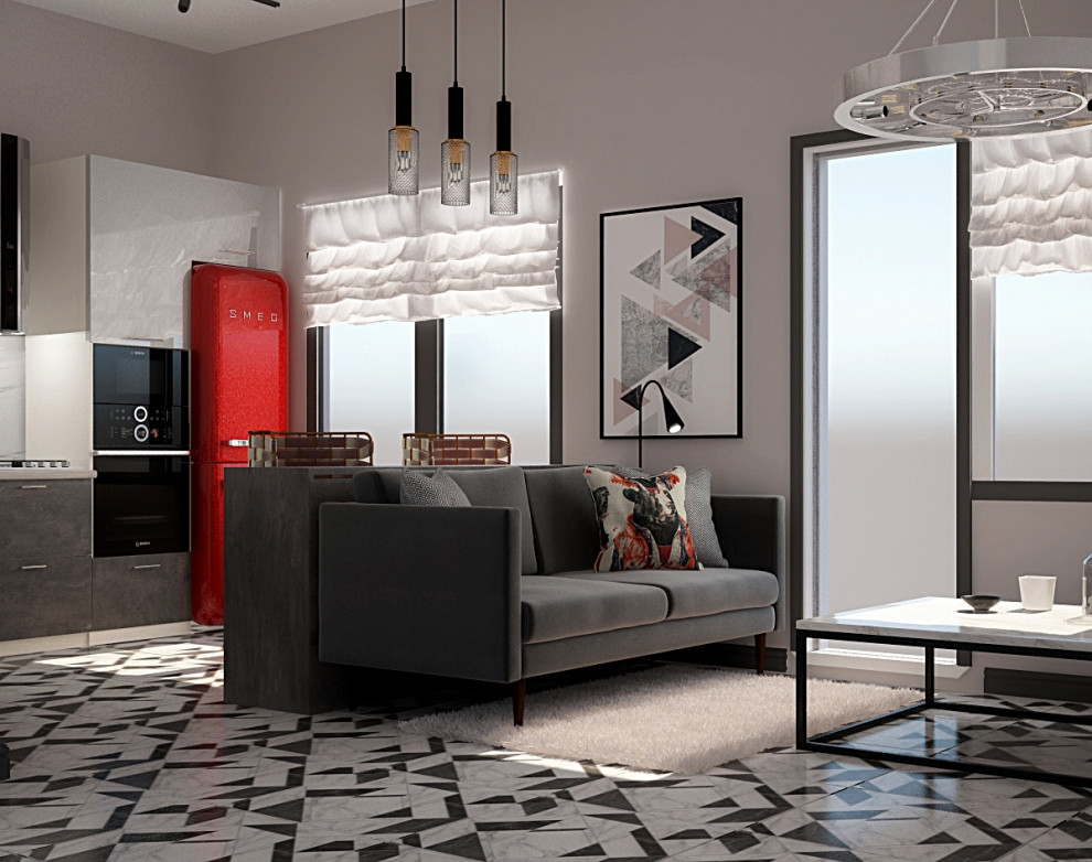 Обложка проекта: Кухня - гостиная