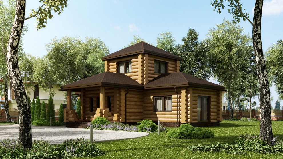 Обложка проекта: Проект бани из сруба алтайского кедра|94 м2|Воронежская обл.