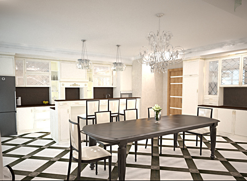 Кухня-столовая  в офисном помещении .