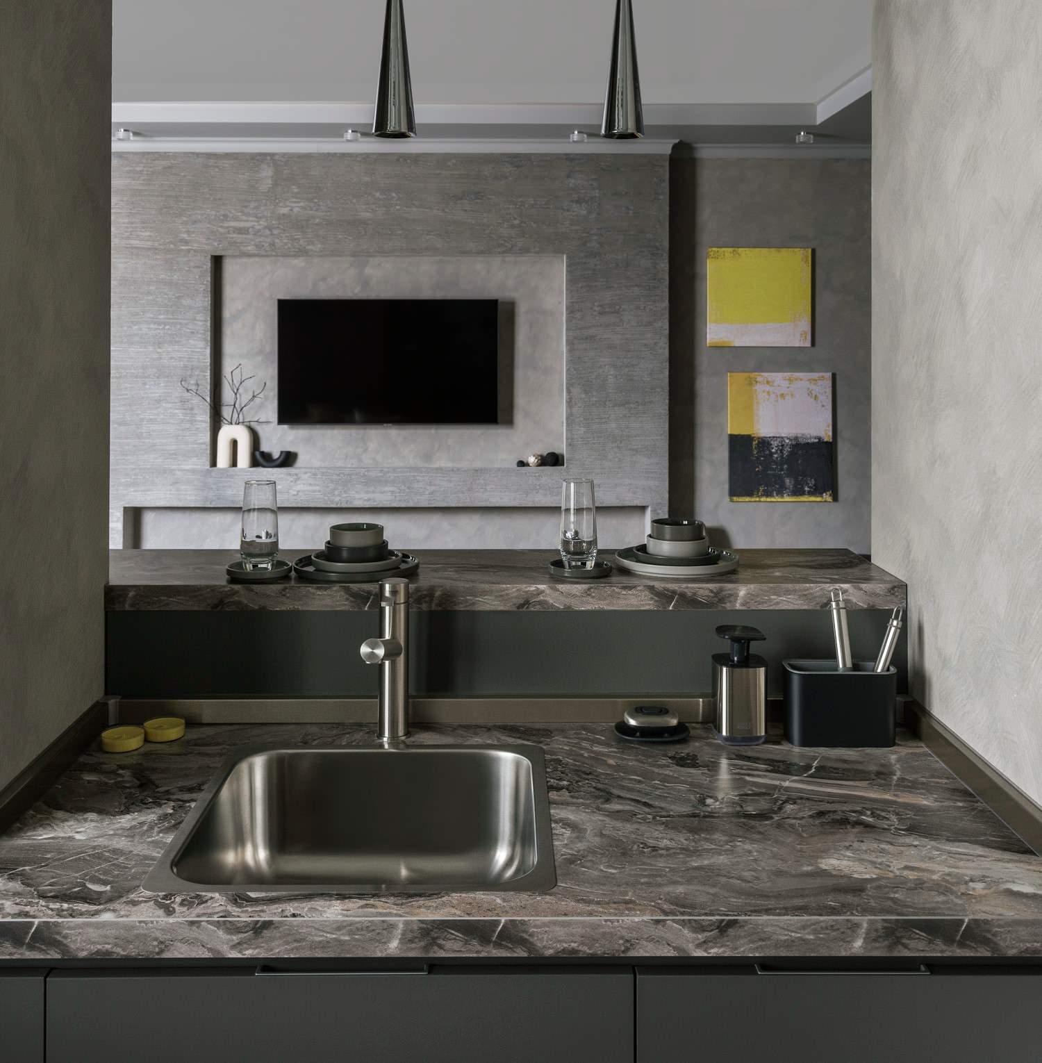 Квартира выходного дня в оттенках серого