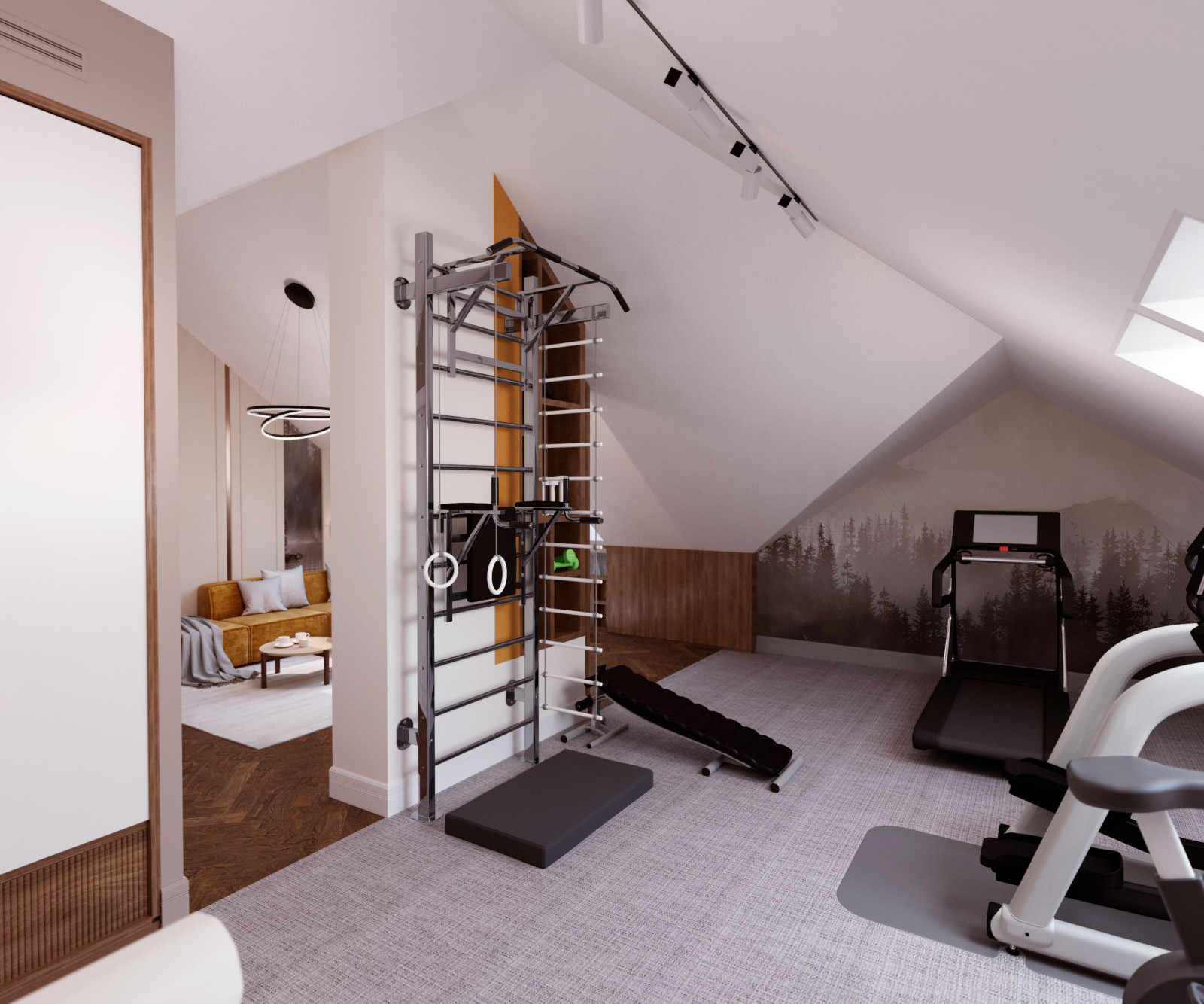 Мансардный этаж загородного дома