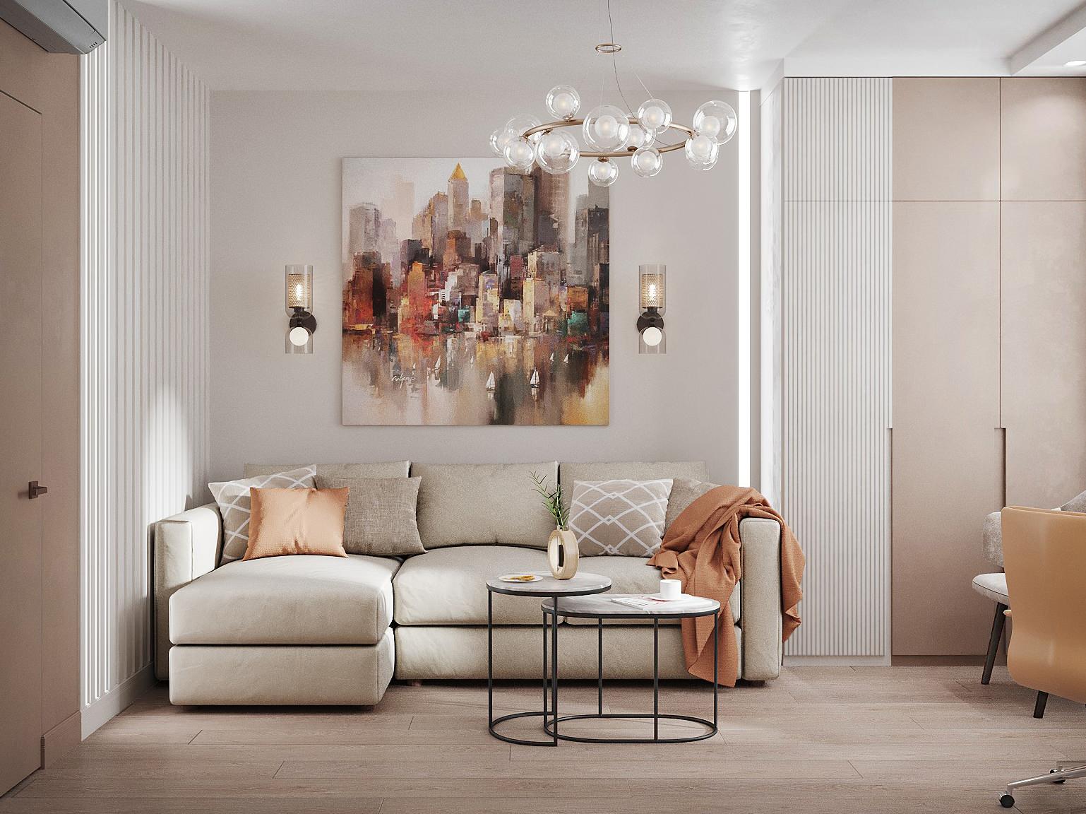 Обложка проекта: Квартира 53 кв.м. ЖК Преображение