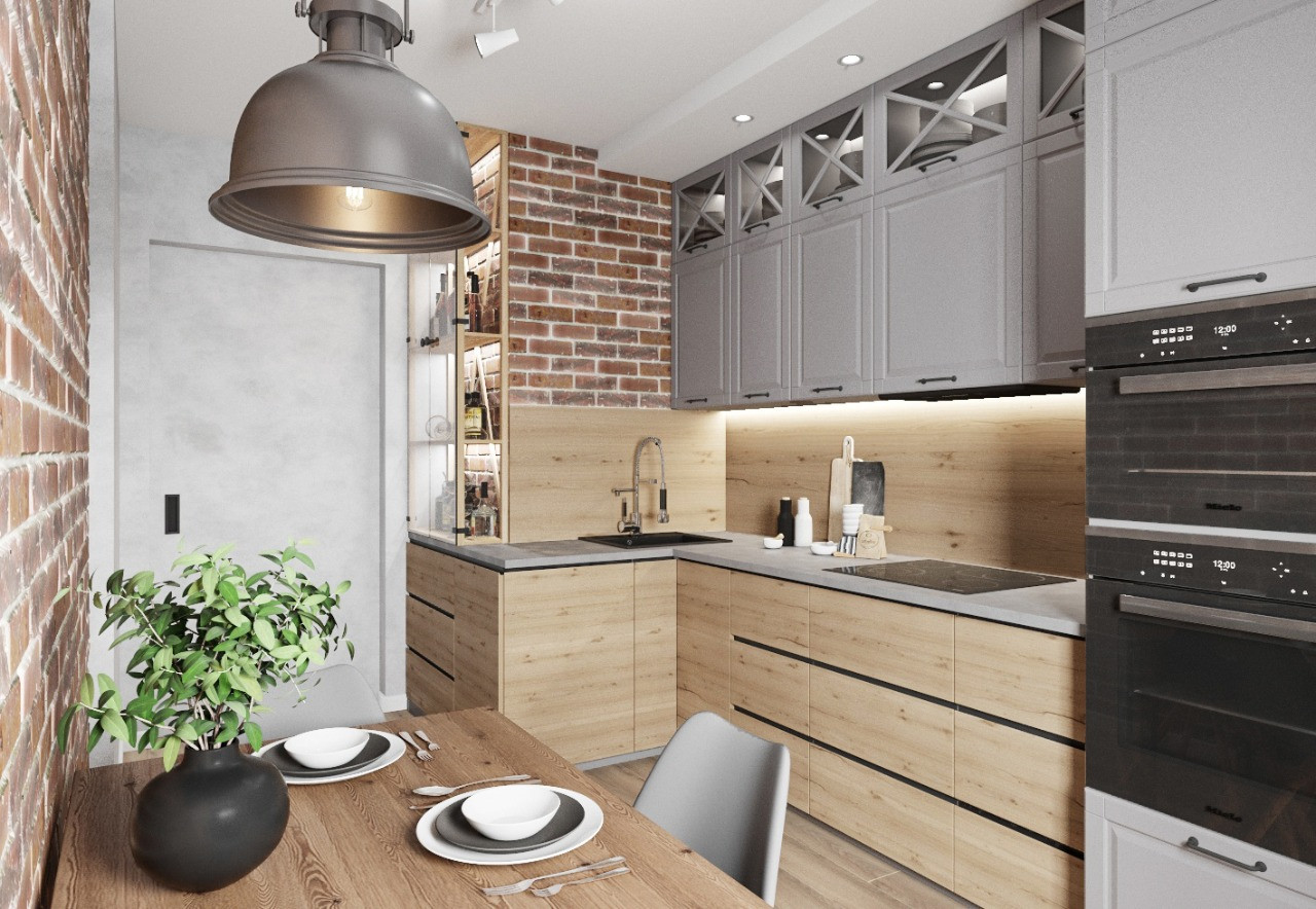 Обложка проекта: Кухня в стиле лофт