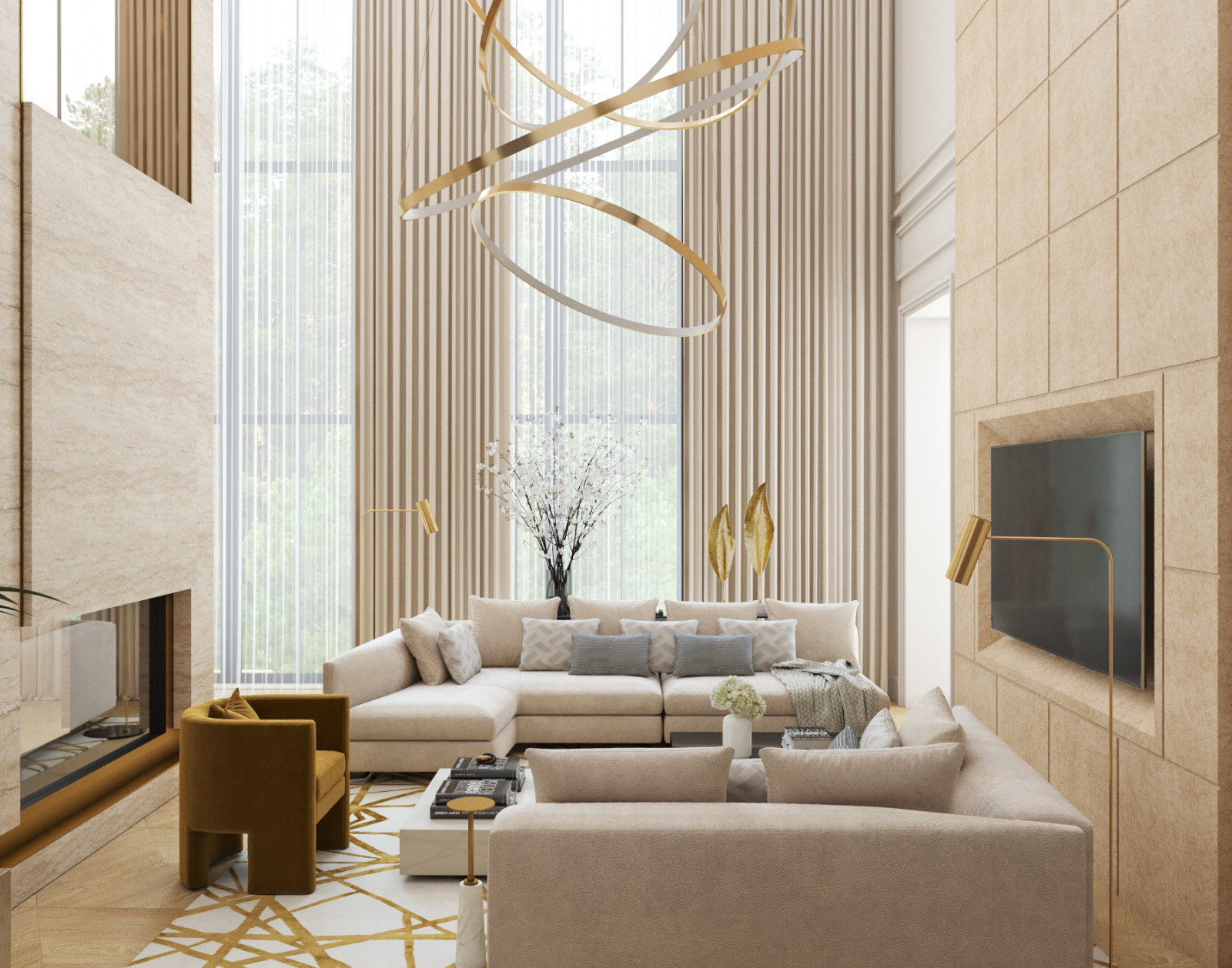 Интерьер загородного дома.