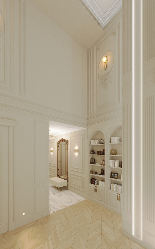 Интерьер 2-ух уровневой квартиры_ "АРОМАТ САДОВ"