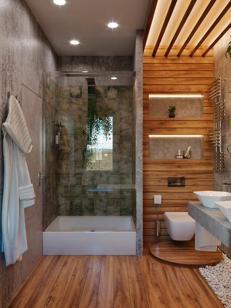 Двухэтажный дом в стиле лофт