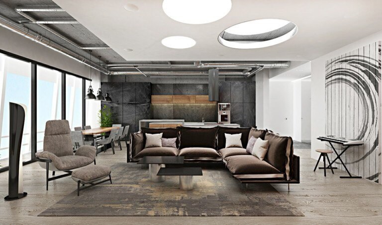 Садовые кварталы, квартира в стиле "Loft"