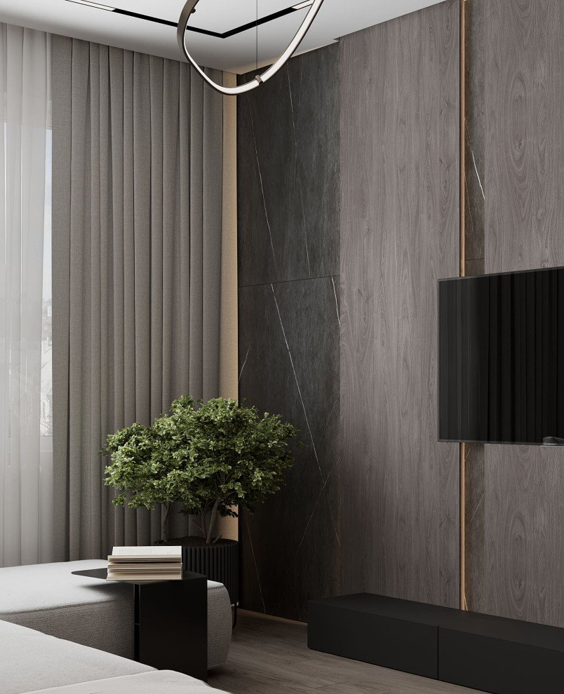 Дизайн-проект квартиры для семейной пары в современном стиле