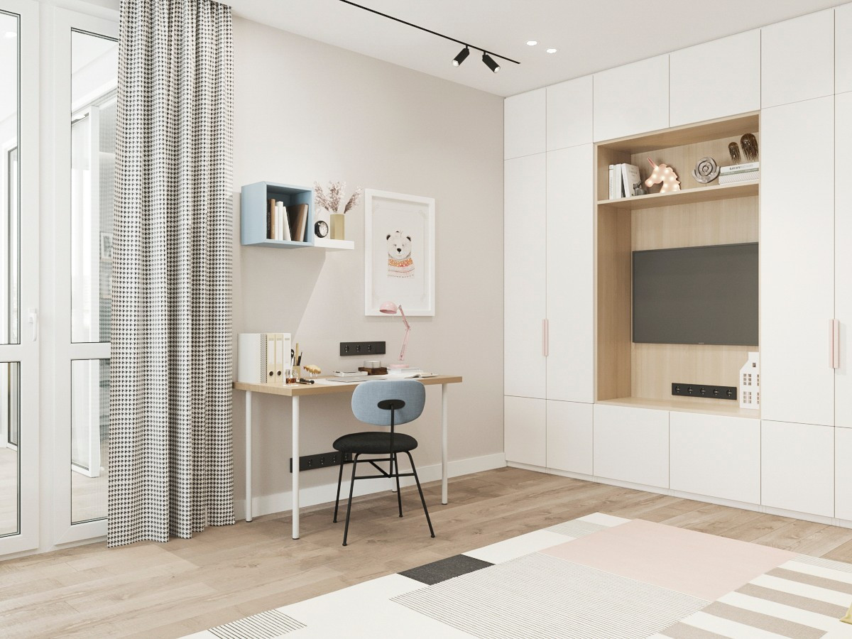 Дизайн трехкомнатной квартиры (м. Крестьянская Застава)