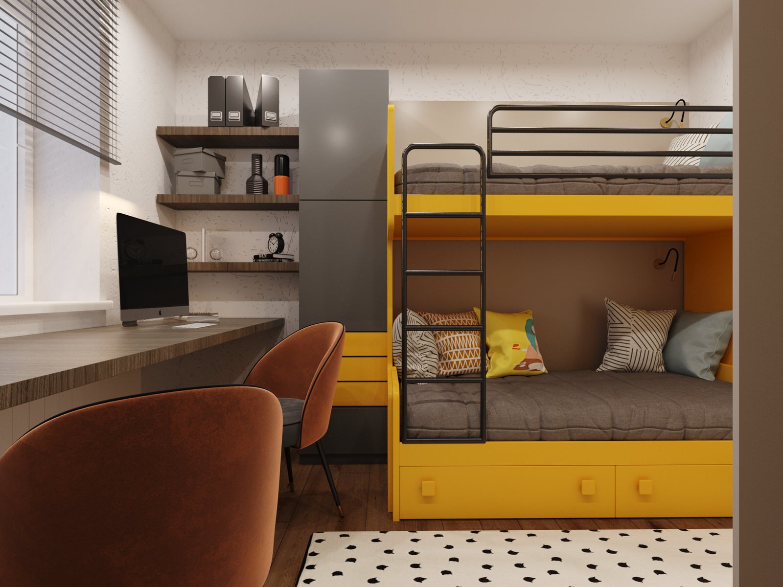 Квартира 40 м2 для семьи из 4 человек