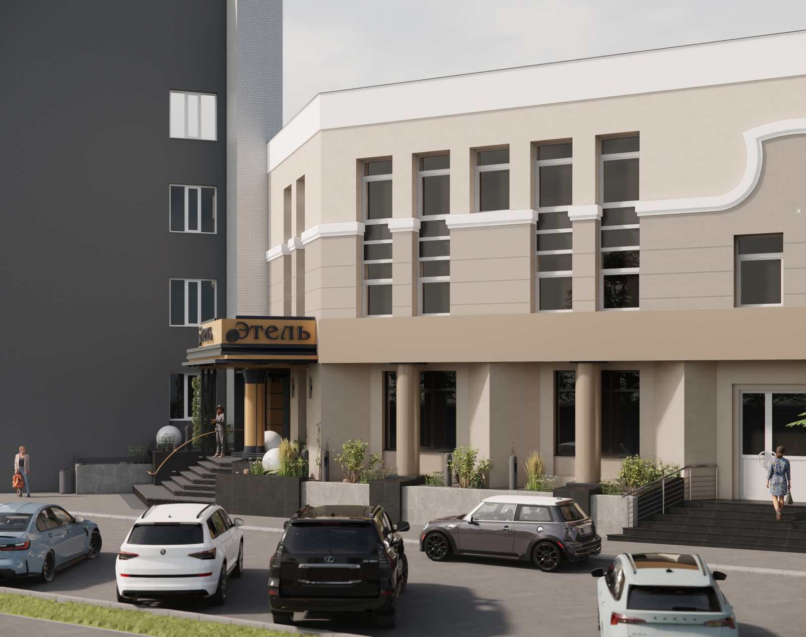 Проект фасада для салона красоты