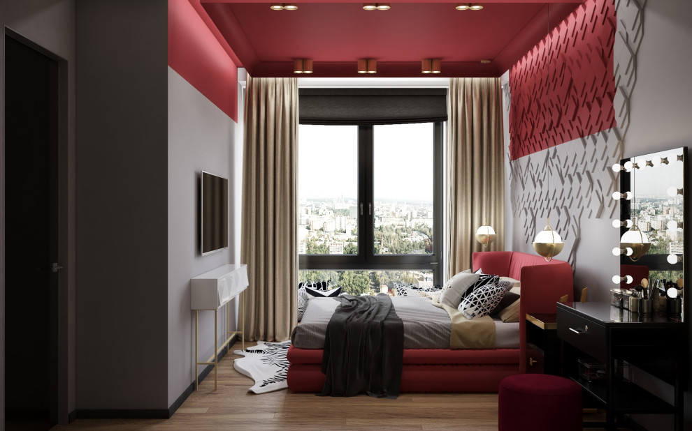 Яркий дизайн квартиры в ЖК "Пресня Сити"