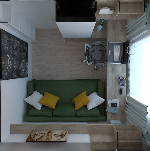 много комнат на маленькой площади