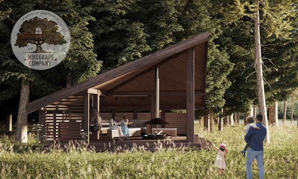 Беседки на земле и на деревьях