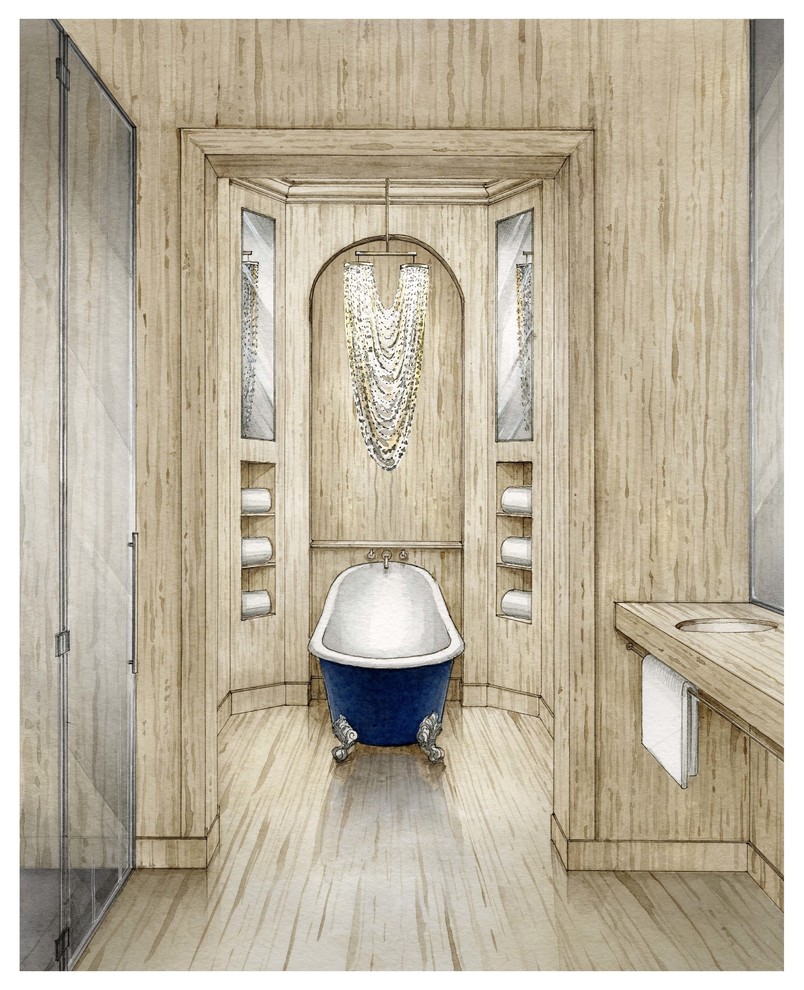 Обложка проекта: Эскизы интерьера к дипломному проекту Алины Ершовой, школа "Детали"