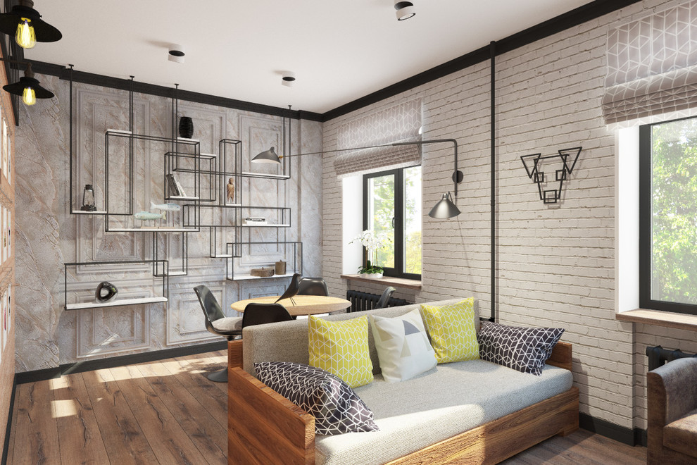 Гостиная в стиле Лофт