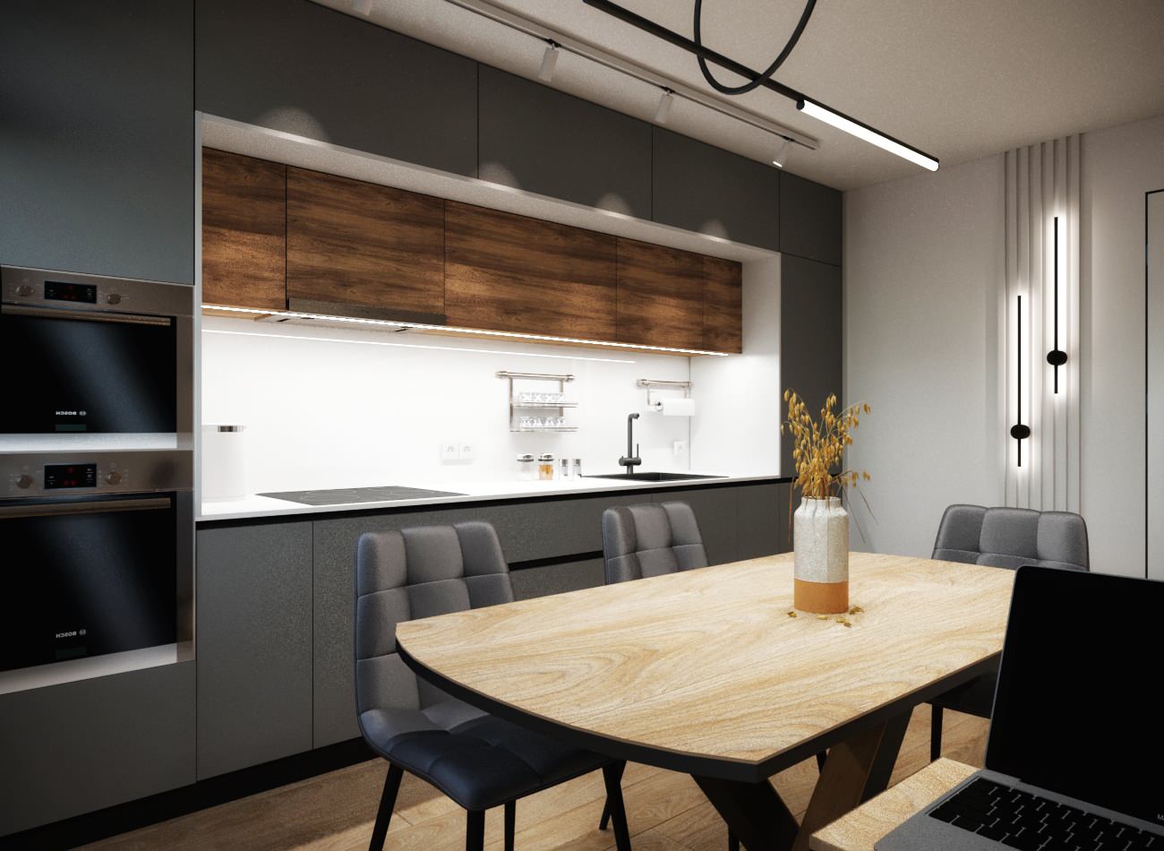 Проект для молодой семьи в центре Екатеринбурга, рядом с парком.