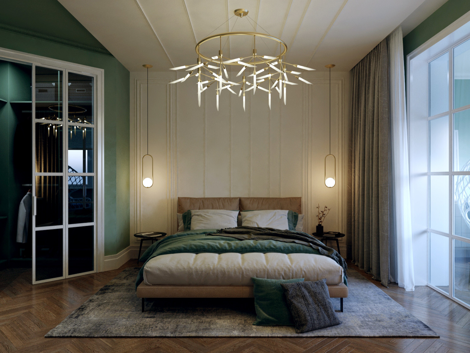 1901 - современная спальня