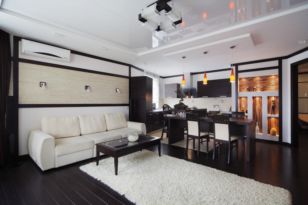 Интерьер 3-хкомнатной квартиры-студии