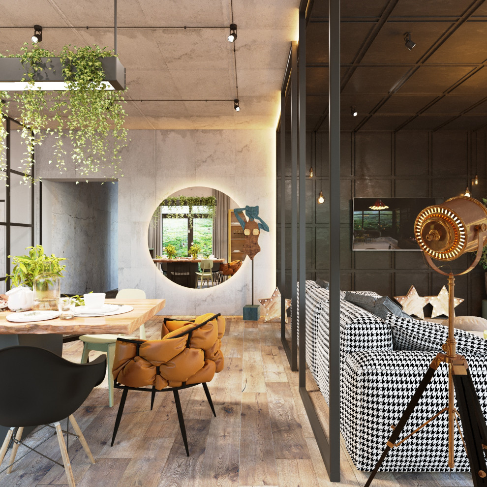 Обложка проекта: кухня-гостиная, спальня дома в КП Первомайский