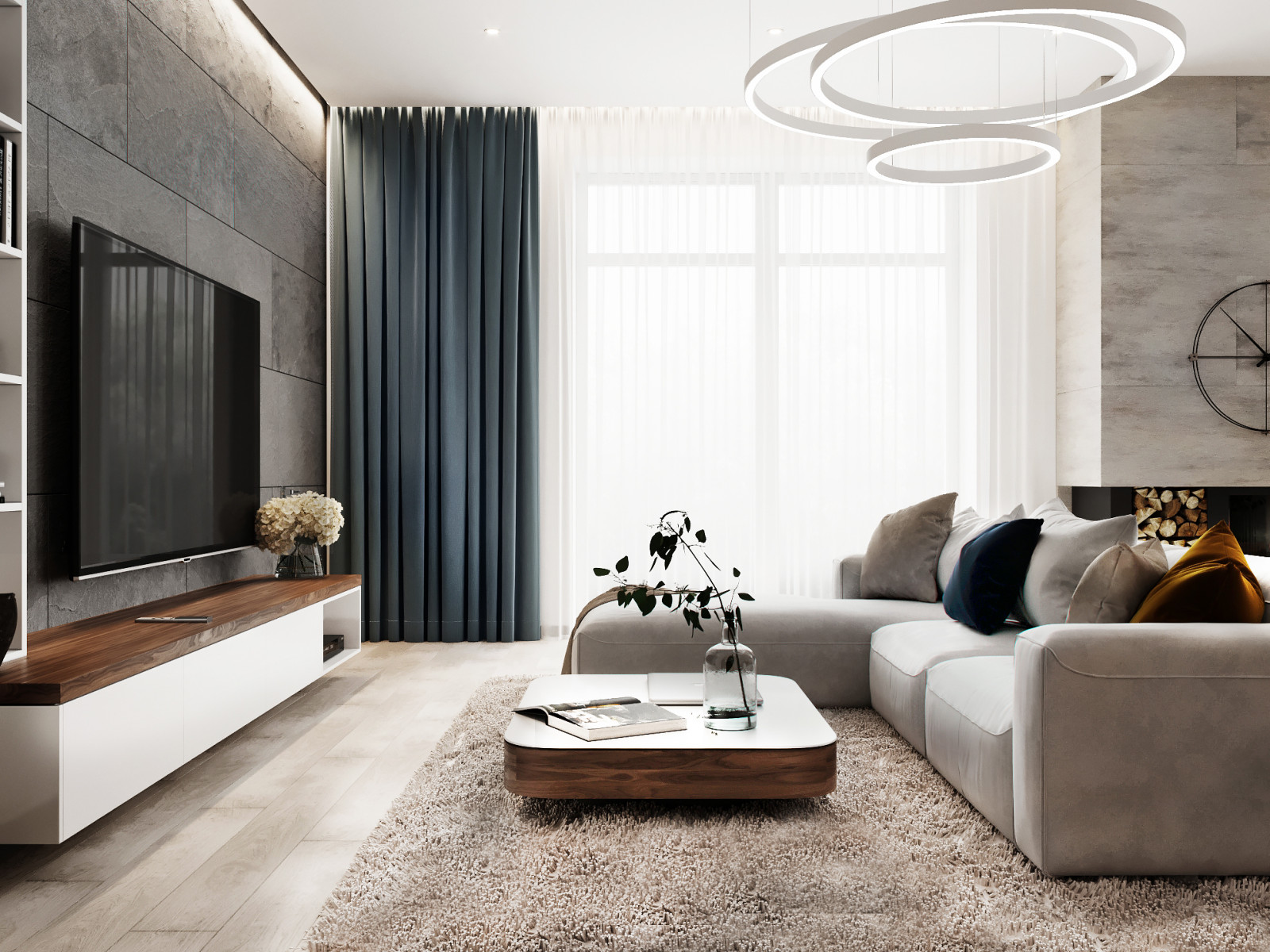 кухня-гостиная в доме в п.Княжий