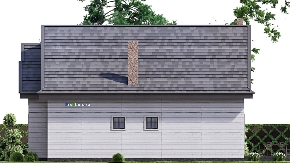 Проект дома с мансардой 17х15 м S305м2 F-16262