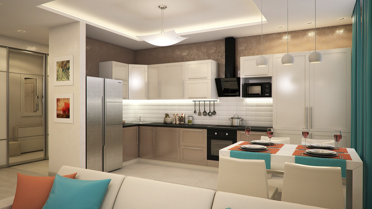 Дизайн-проект квартиры ЖК Левобережный 70 м2 (Современный стиль)