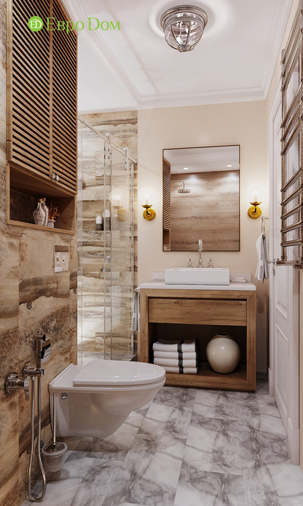 Дизайн трехкомнатной квартиры 83 кв. м в стиле неоклассика. Фото проекта