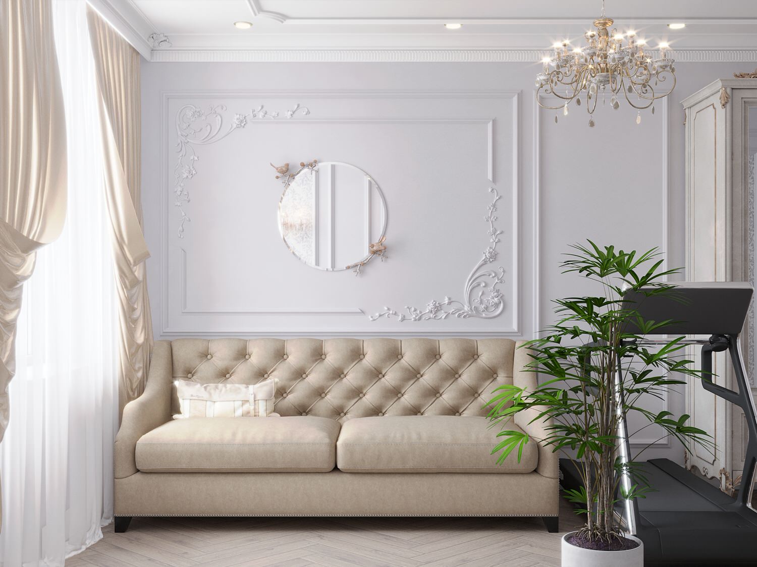Классический интерьер 90 м2