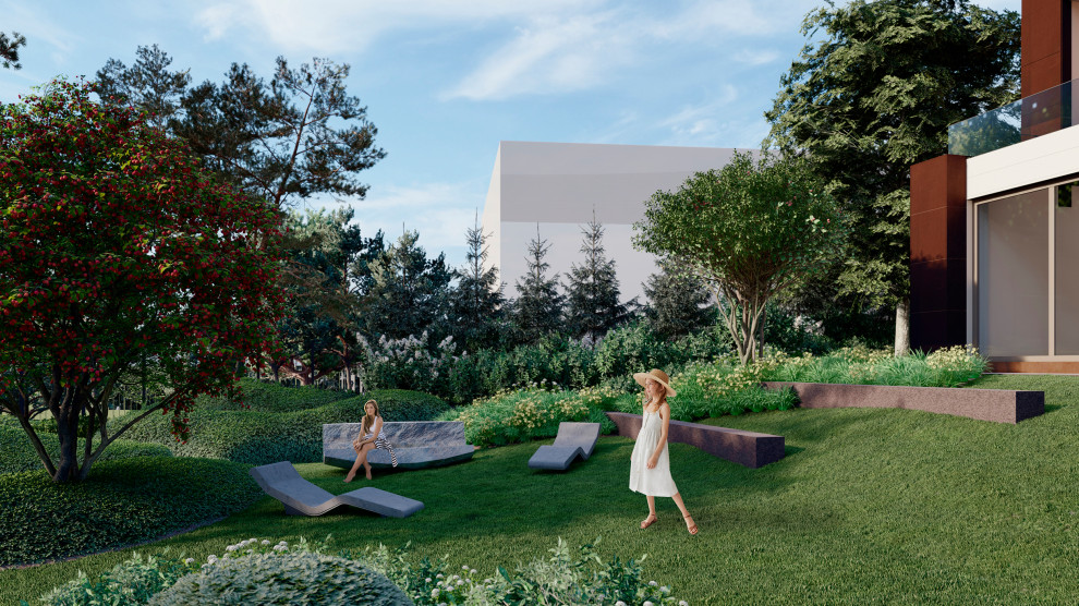 Cад с восточным колоритом. КП Агаларов Эстейт . 2021