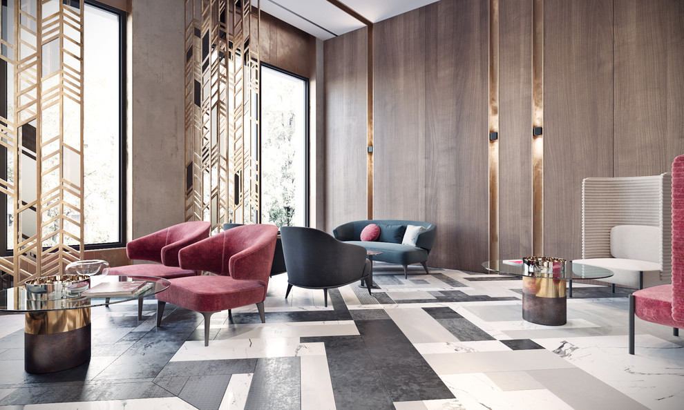 Лобби в многоэтажном жилом доме