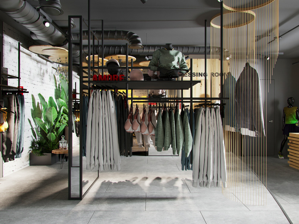 Интерьер магазина одежды