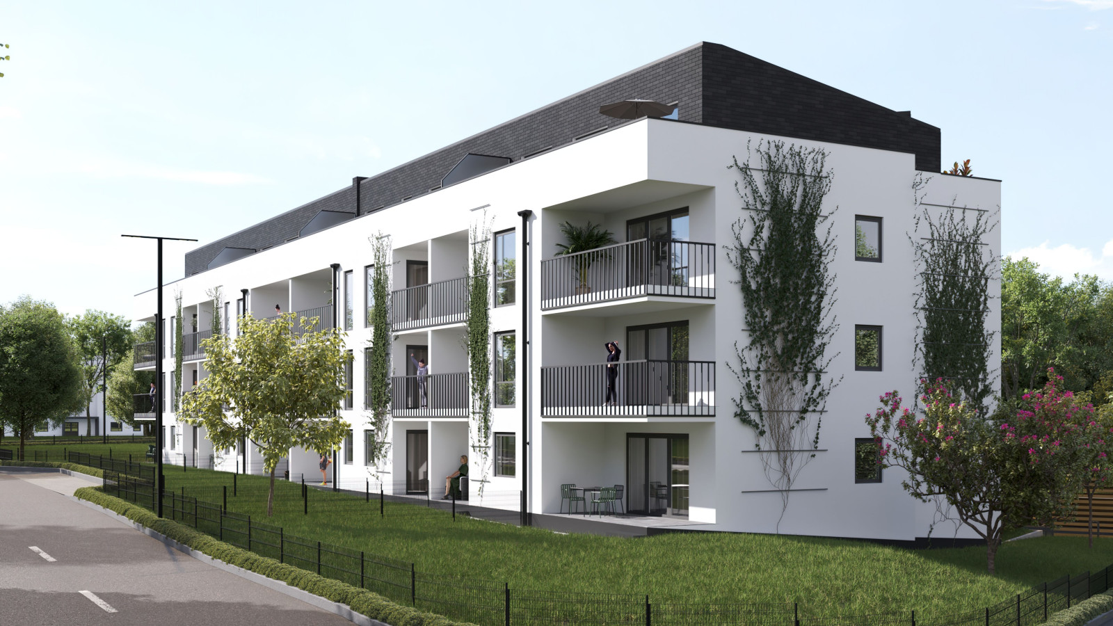 Modernes Mehrfamilienhaus mit Tiefgarage