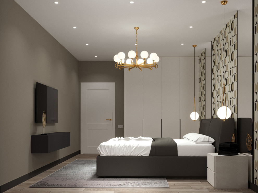 Обложка проекта: Дизайн спальни в темных тонах