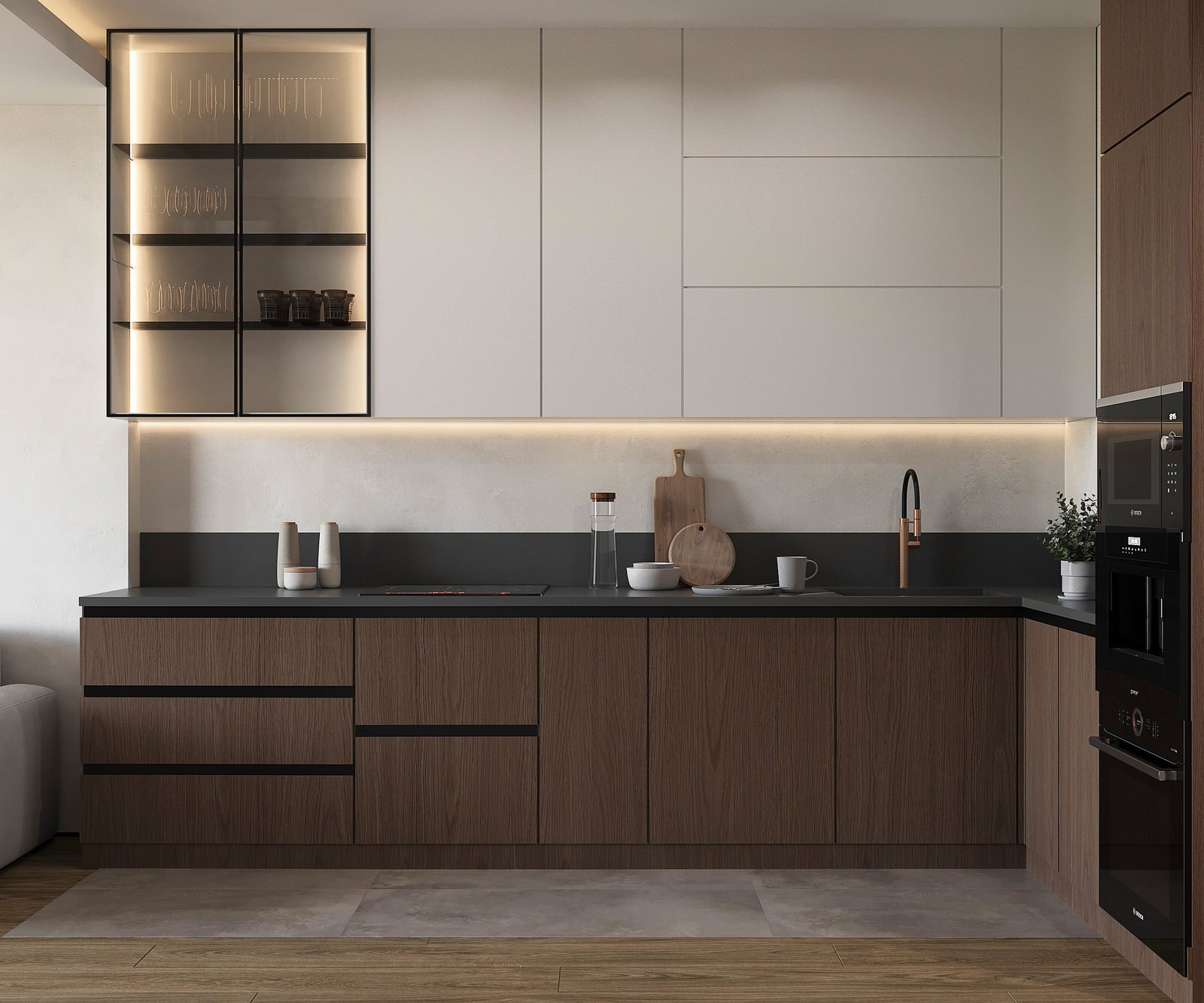 Евродвушка в жк Ilove 78м2 минимализм с элементами ваби-саби