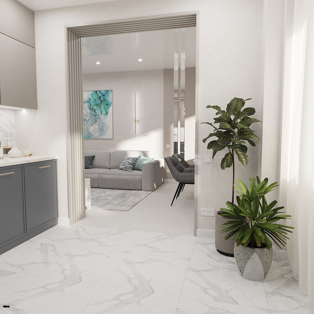 Дизайн кухни-гостиной