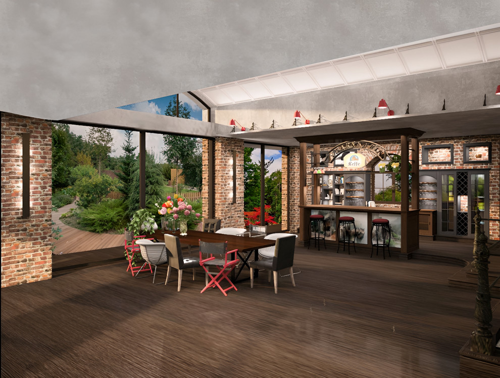 Зимняя веранда в стиле Лофт