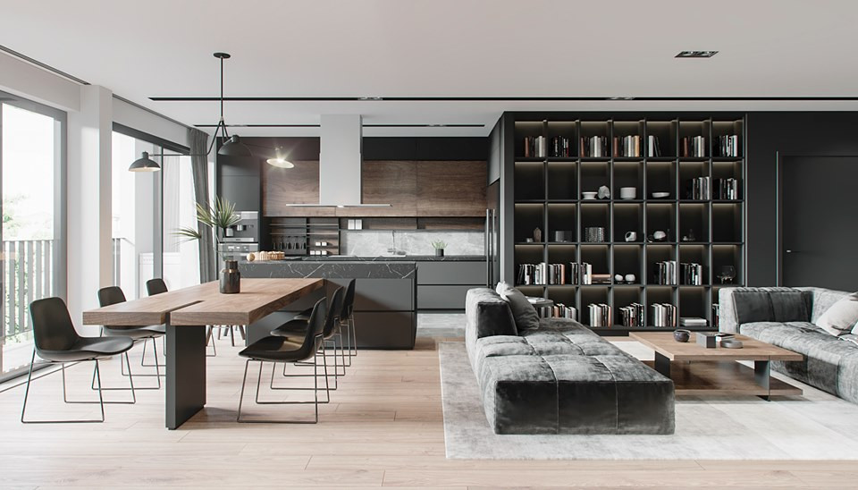 Квартира (Дерево+Бетон)