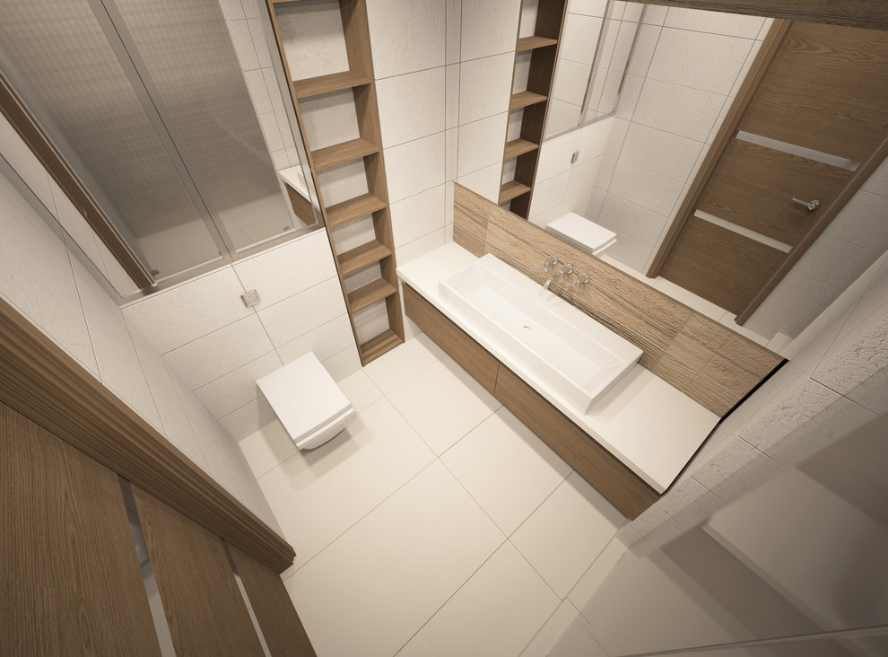 квартира со шпонированными панелями