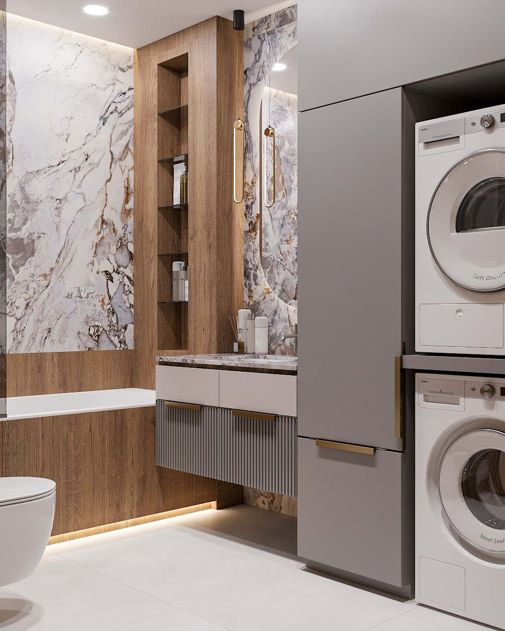 Дизайн-проект квартиры 70м2 в жк Садовый квартал г. Владивосток