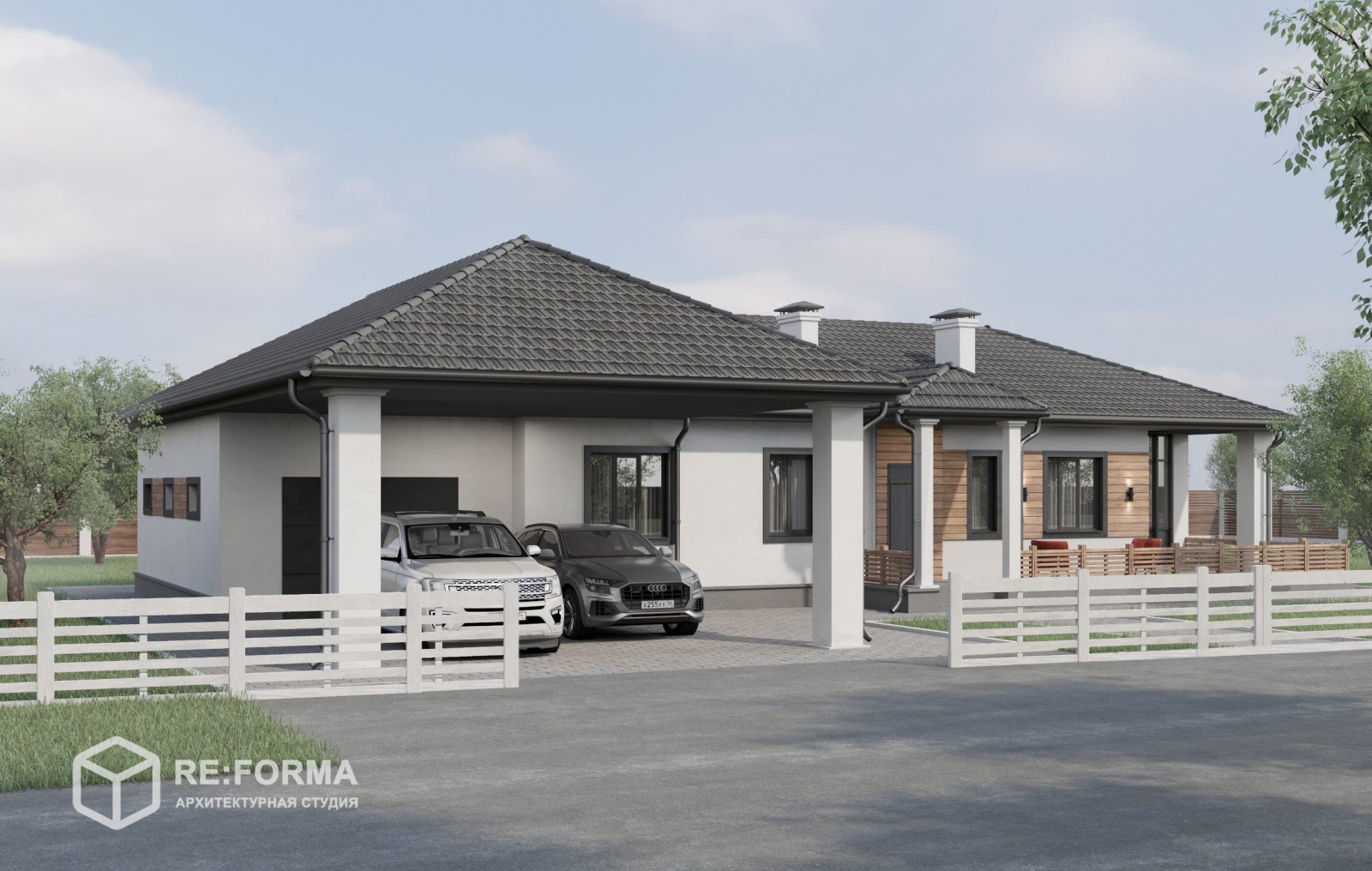 Обложка проекта: Дом в скандинавском стиле