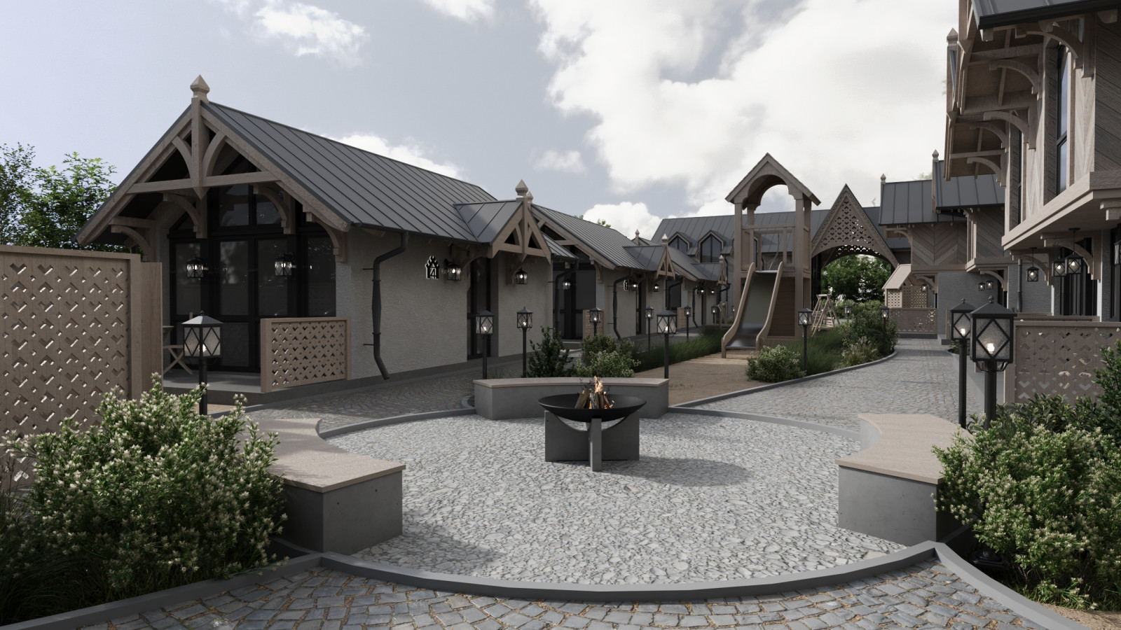 Комплексный проект Глэмпинга на 19 сотках (архитектура+ландшафт)