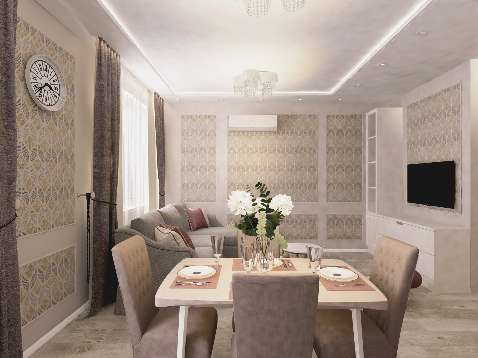 Двухкомнатная квартира - студия