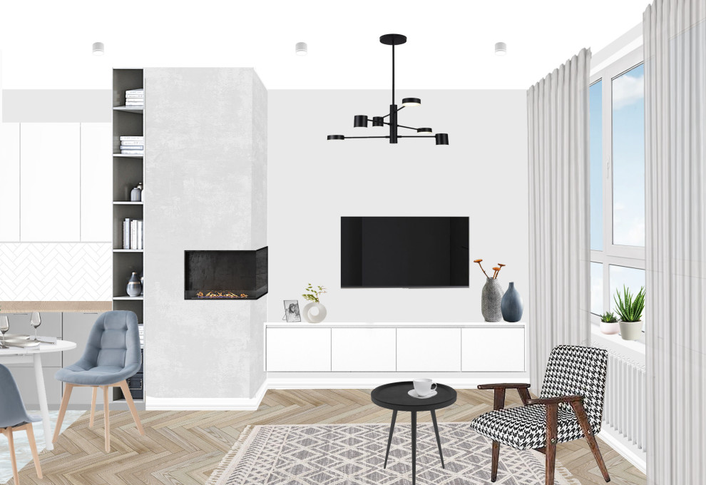 Дизайн-проект квартиры ЖК "Скандинавия"