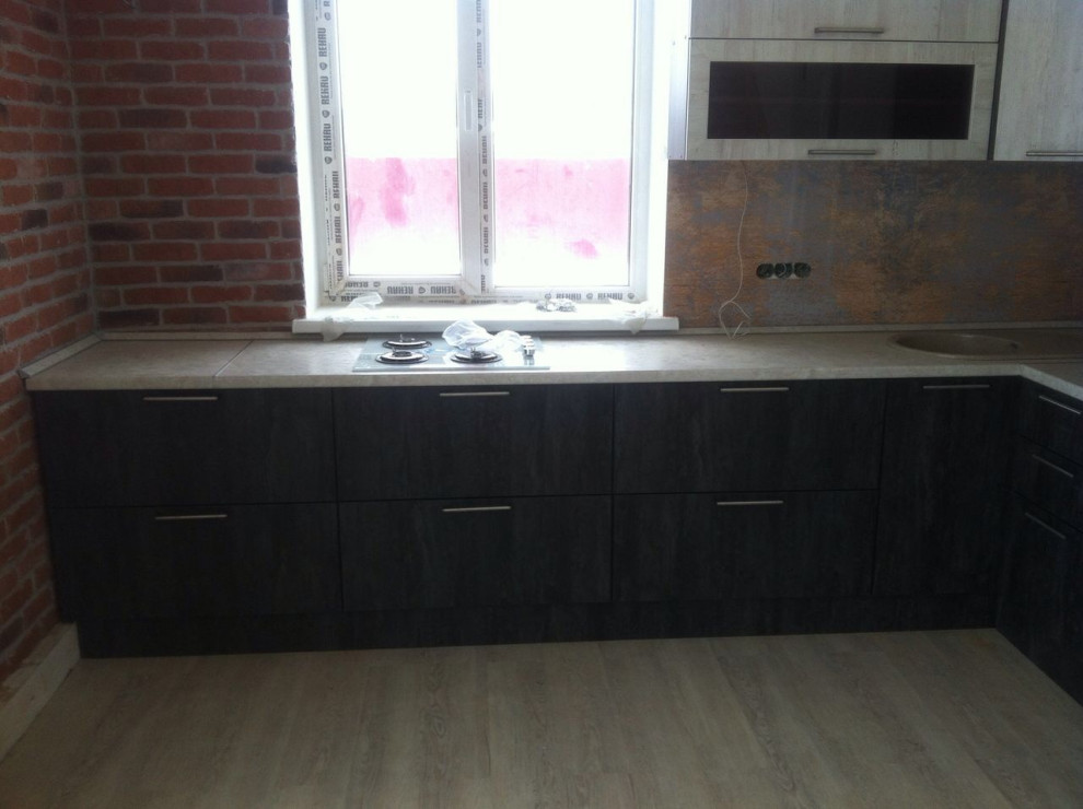 Обложка проекта: Кухня из пластика в катедж