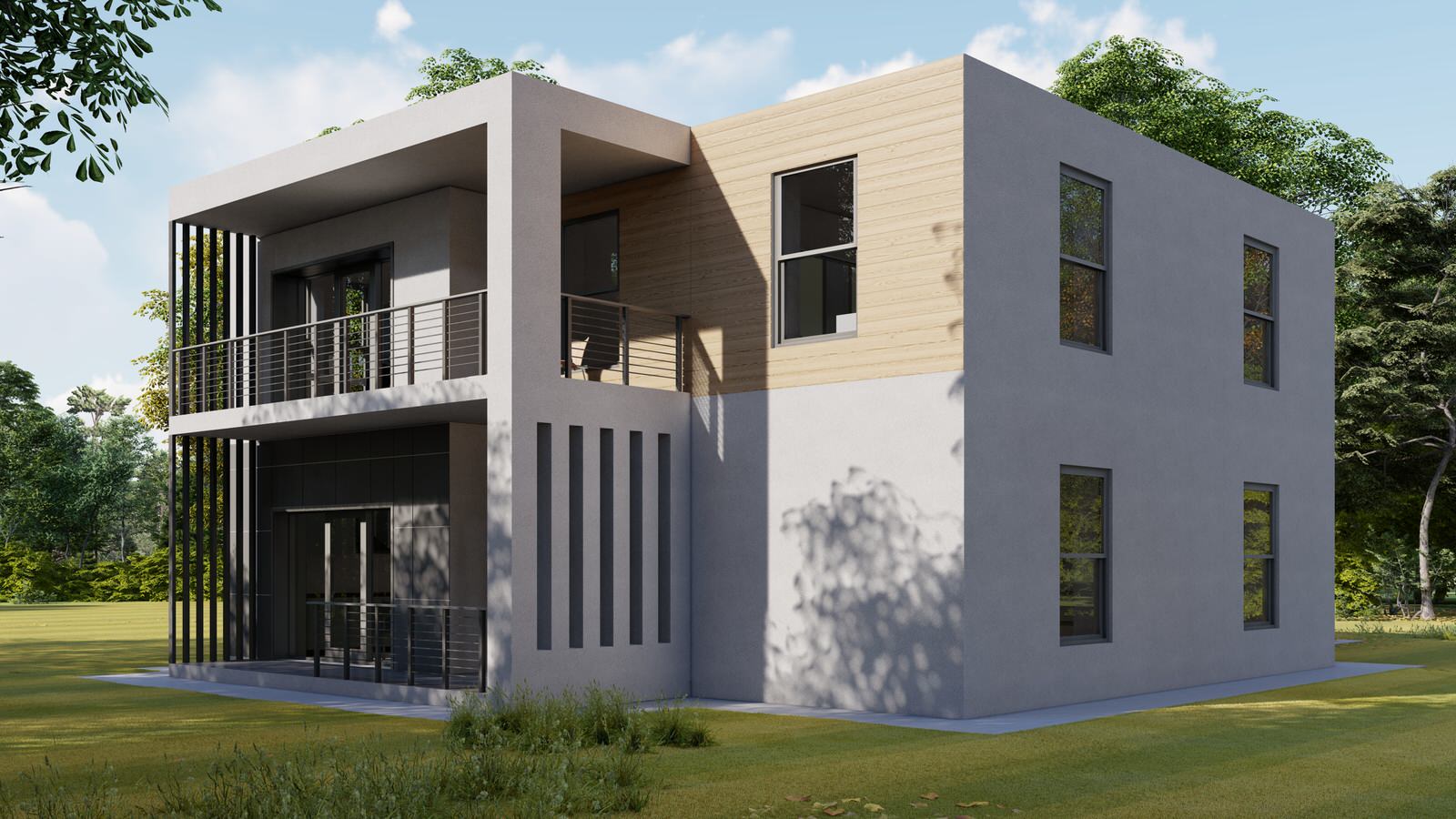 Проект ультра-современного дома в стиле Хай-тек