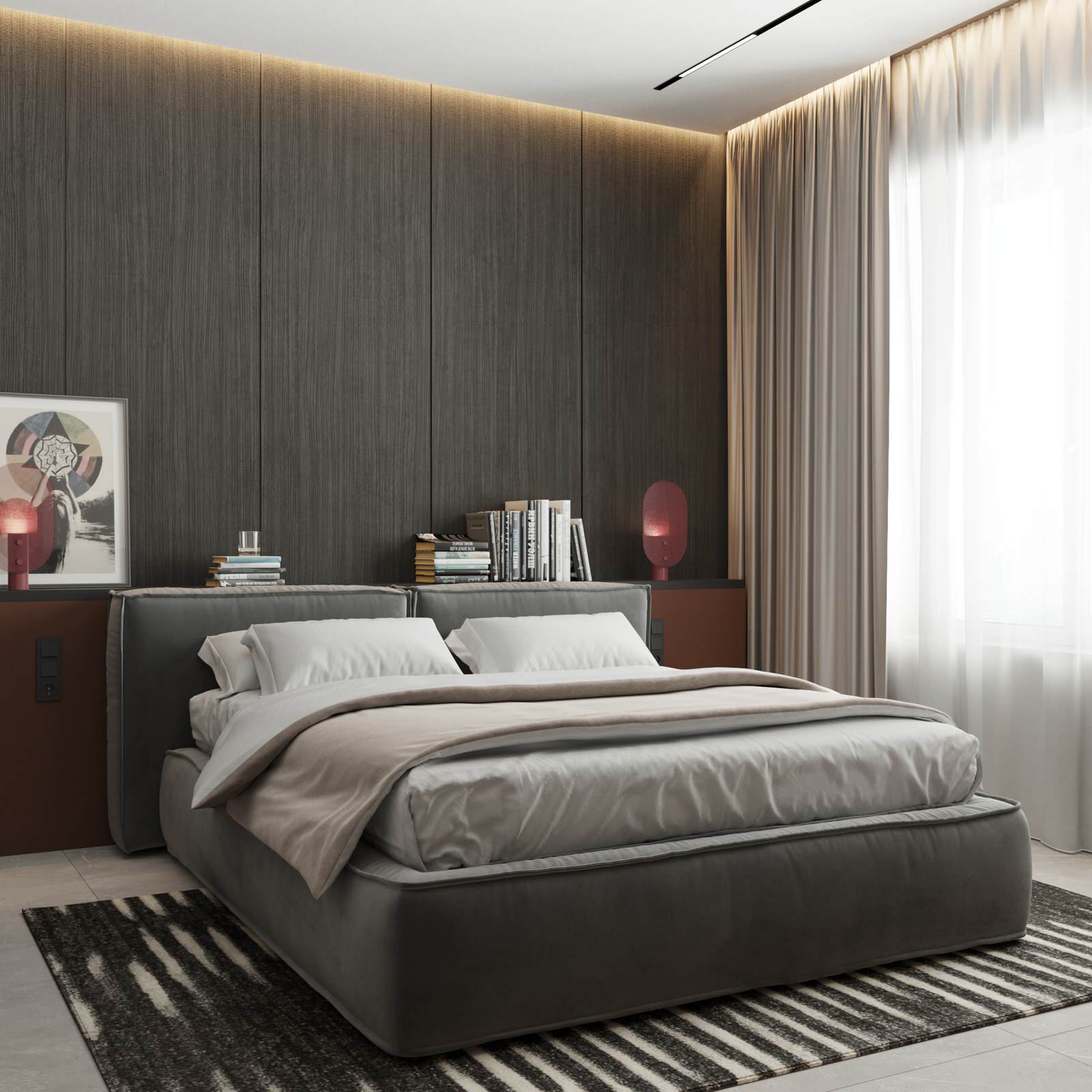 КП Первозванный 1, гостиная (вариант 2)