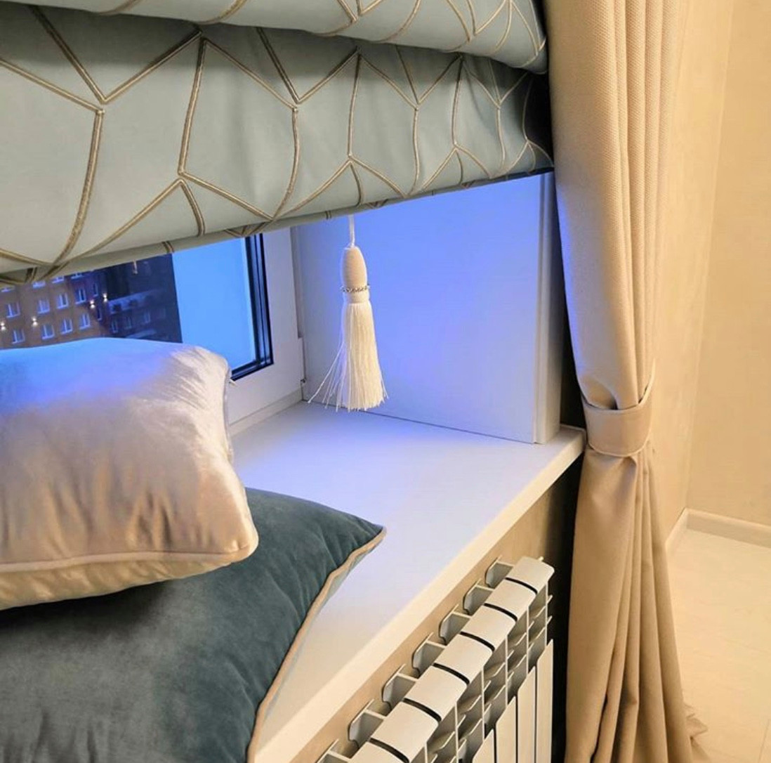 Обложка проекта: Оформление детской окно+дверной проем(выход на лоджию)