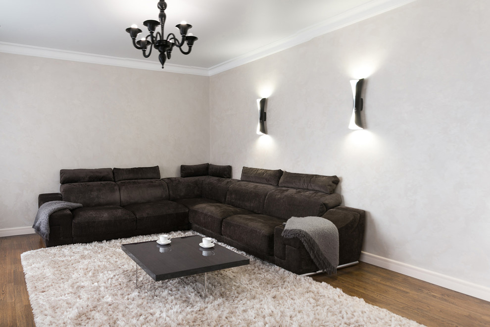 Гостиная в контрастных тонах